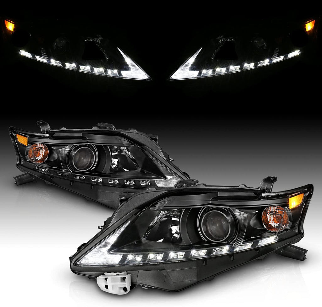 Black Projector Replacement Headlights LED Bar Set V93742