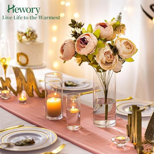 3 PCS Clear Glass Cylinder Candle Holder M130