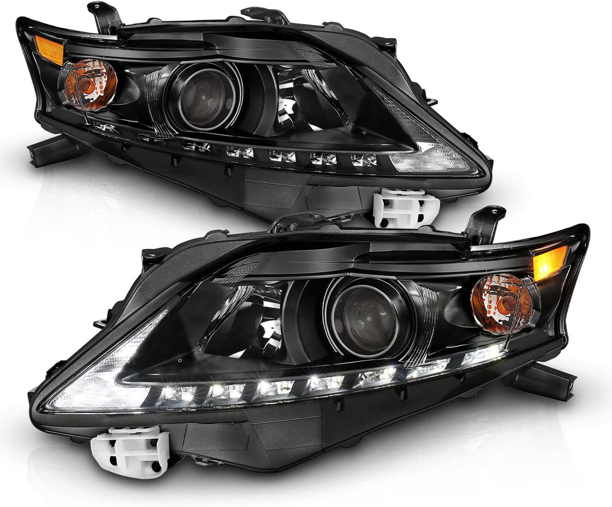 Black Projector Replacement Headlights LED Bar Set V93742