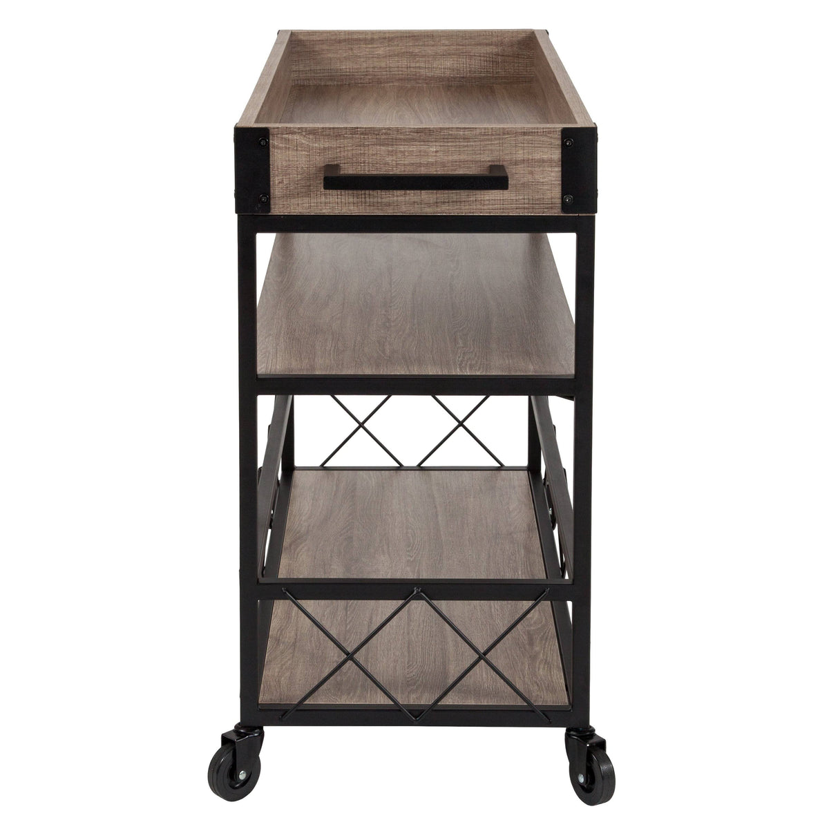 Oak Wood Kitchen Bar Cart M29687