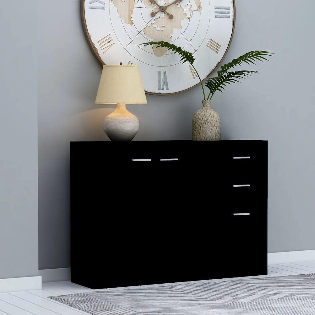 White Sideboard Cabinet with 3 Drawers V8693