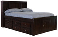 Full Size Bed Frame with Headboard and 6 Drawers X3974