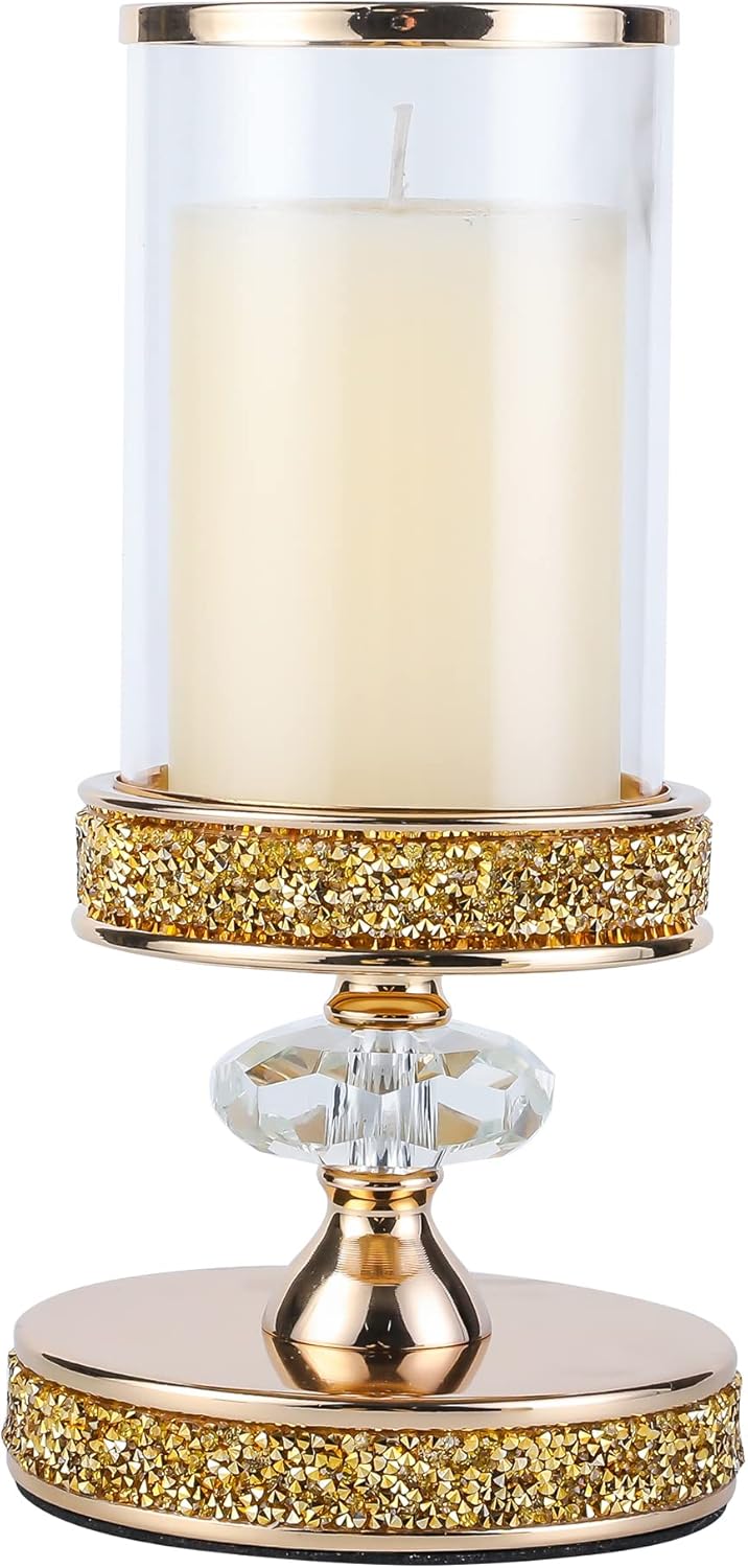Crystal Pillar Candle Holder Z907639