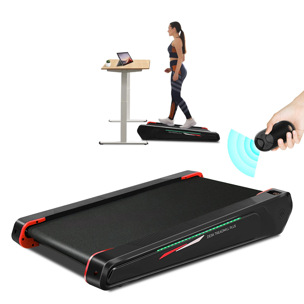 Walking Pad Treadmill with 5% Incline, 2.5HP, Black & Blue 300 Lbs Capacity Z9121