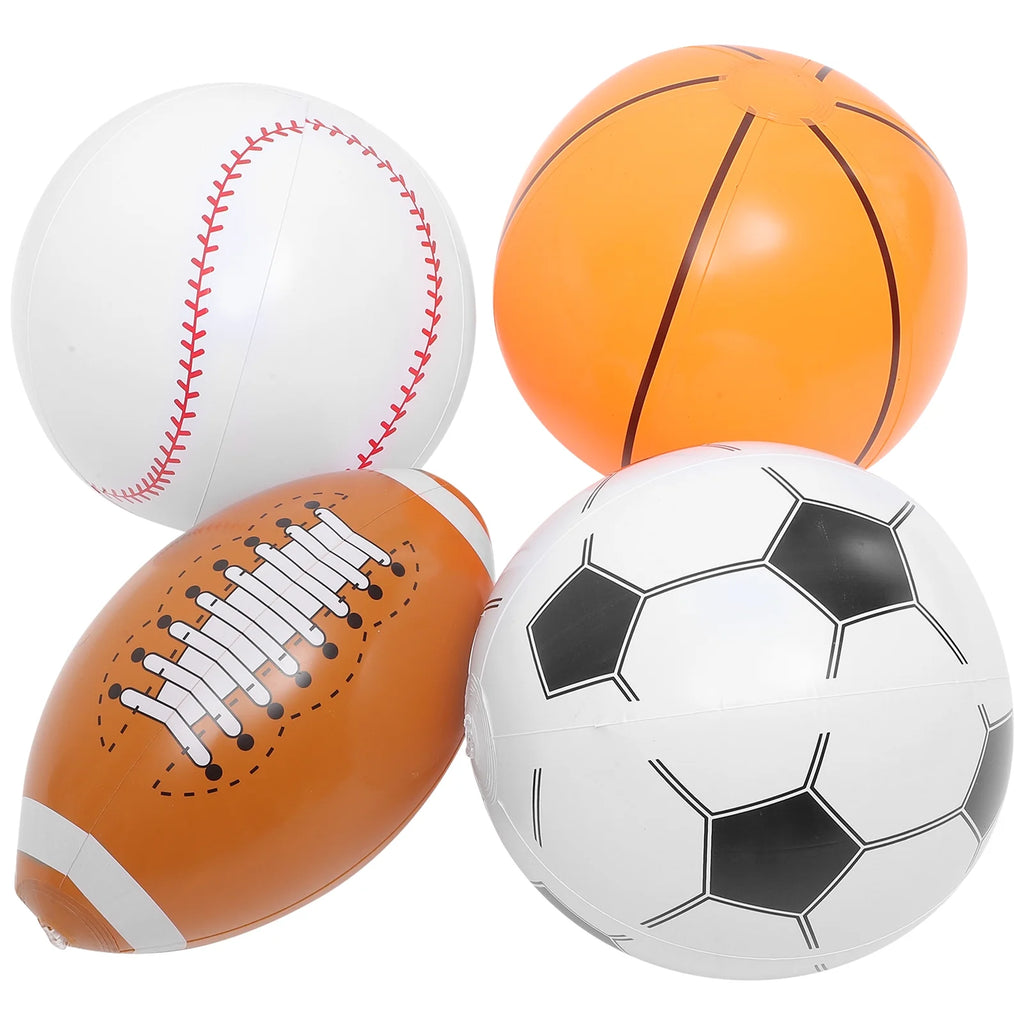 Inflatable Beach Ball Set of 4 H595