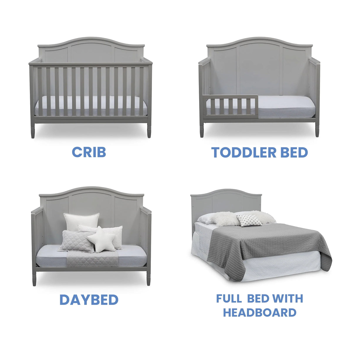 5-in-1 Convertible Baby Crib H1924