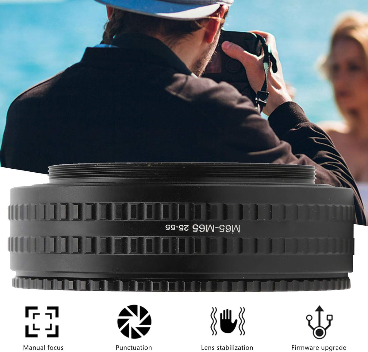 M65M65 2555mm Adjustable Focusing Helicoid Adapter V21762