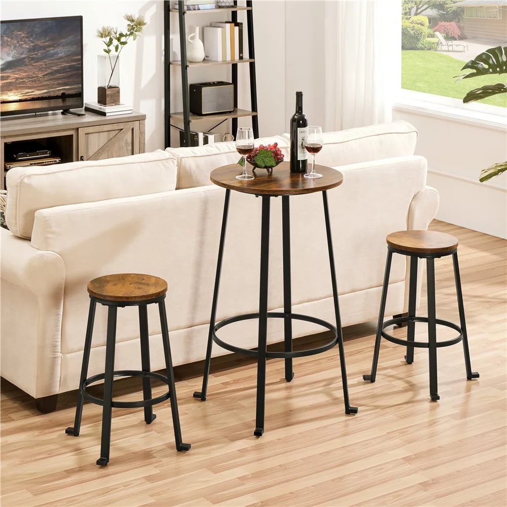 3 Piece Metal Dining Table Set Y95247