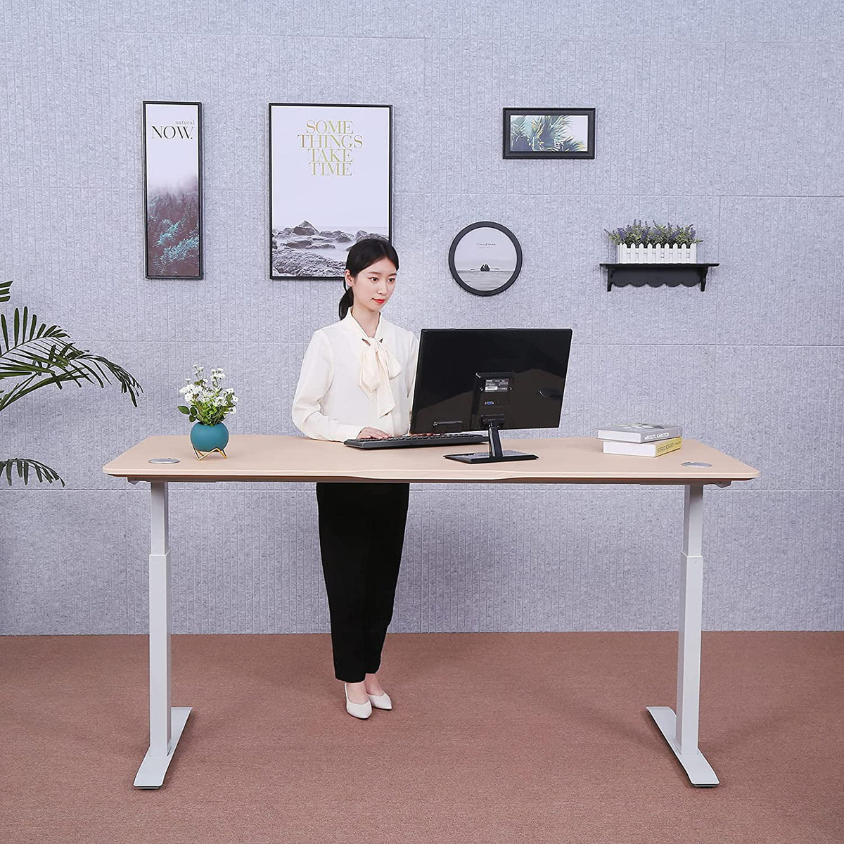 60" Electric Height Adjustable Standing Desk T380