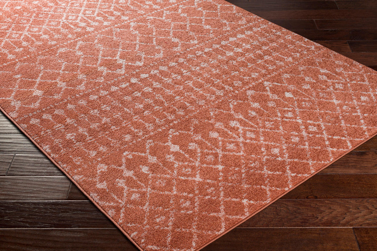 5x7 Coral Area Rug R92062