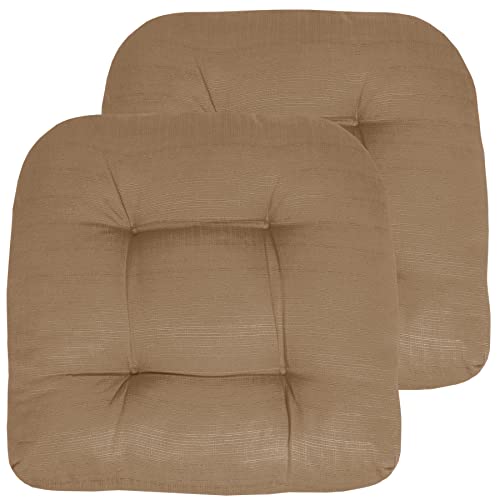 Red Tufted 19" x 19" Outdoor Chair Cushions, 4 Count O6360