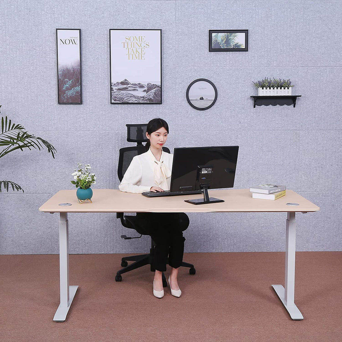 60" Electric Height Adjustable Standing Desk T380