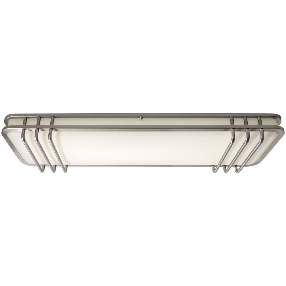 Brushed Nickel Integrated LED Ceiling Flush Mount V16425