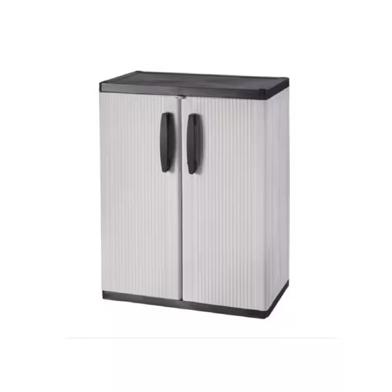 Gray Plastic Freestanding Garage Base Cabinet N51726
