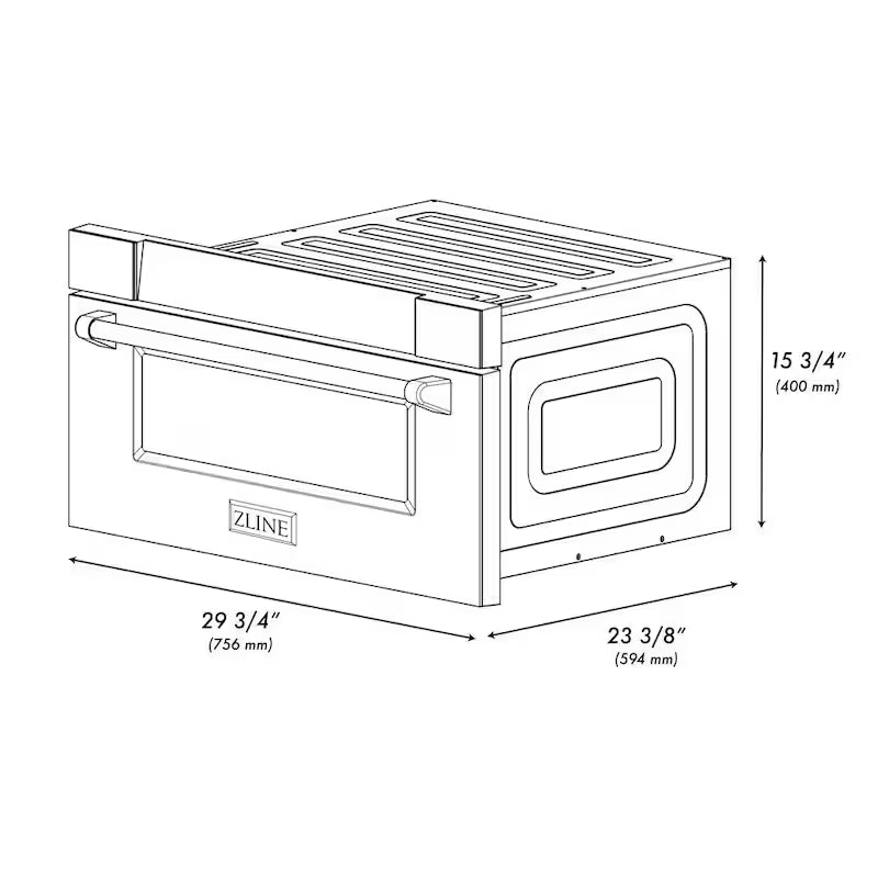 24 in. Built-In Microwave Drawer Stainless B345087