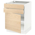 White 2 Drawer Base Cabinet with Door X34642