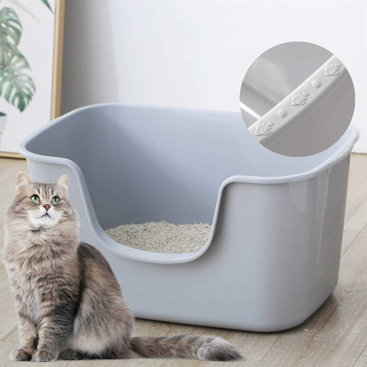 Cat Litter Box with High Sides O21135
