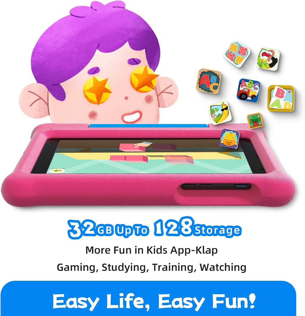 Pink Kids Tablet with Kid-Proof Case Y5855