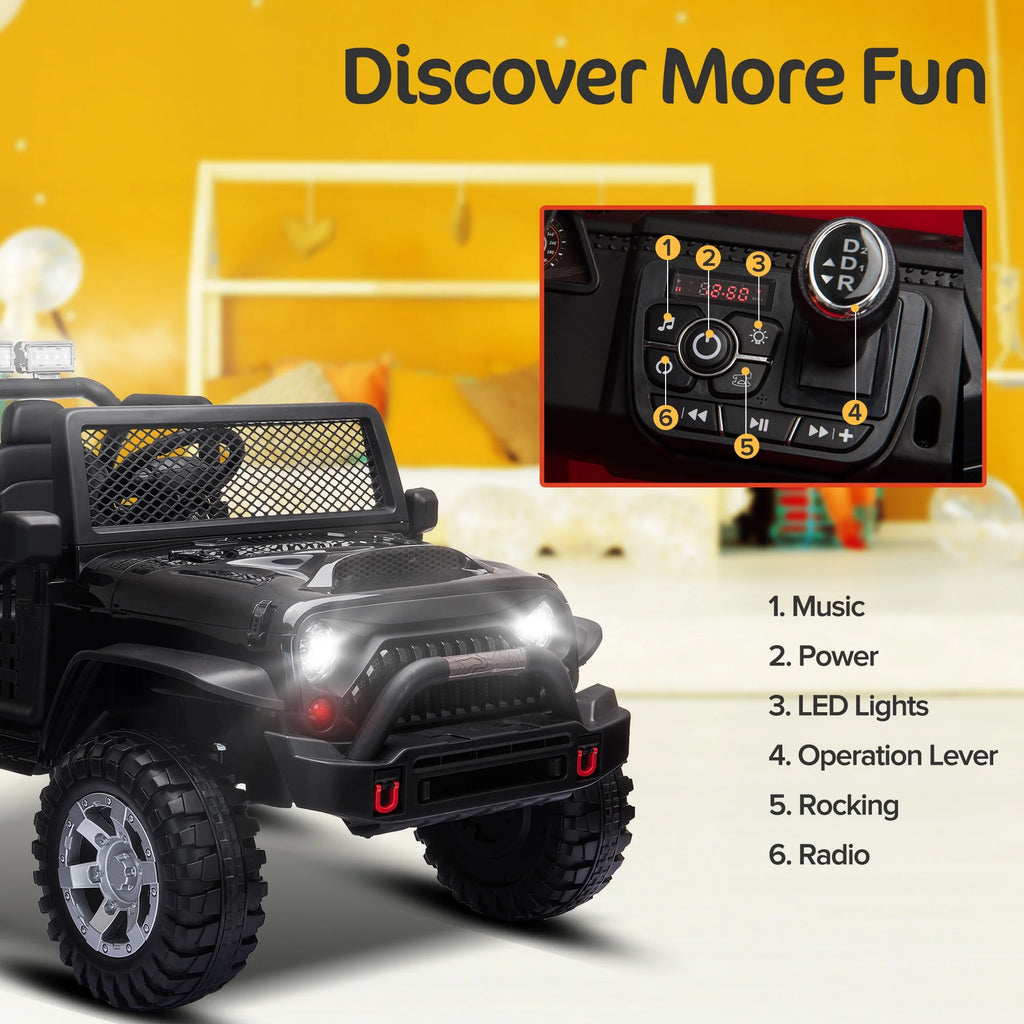 2 Seater Kids Ride on Truck with Remote Control J911