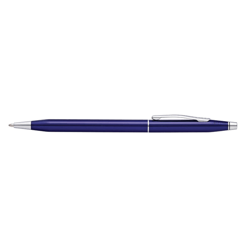 Translucent Blue Lacquer Ballpoint and Rollerball Pen Set D66985