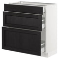 White 3 Drawer Base Cabinet S52254