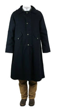Black Cotton Knee Length Duster V64585