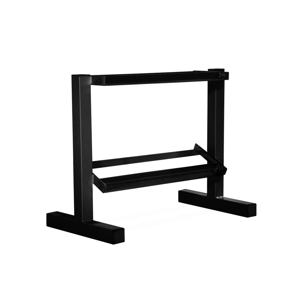 150 lb Coated Rubber Hex Dumbbell Weight Set with Rack L71219
