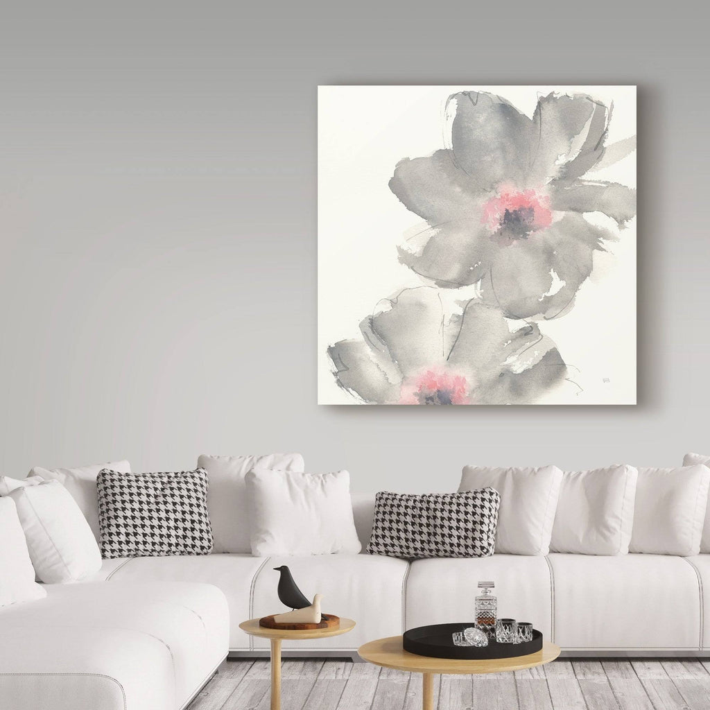 Gray Blush Cosmos Art Print V794