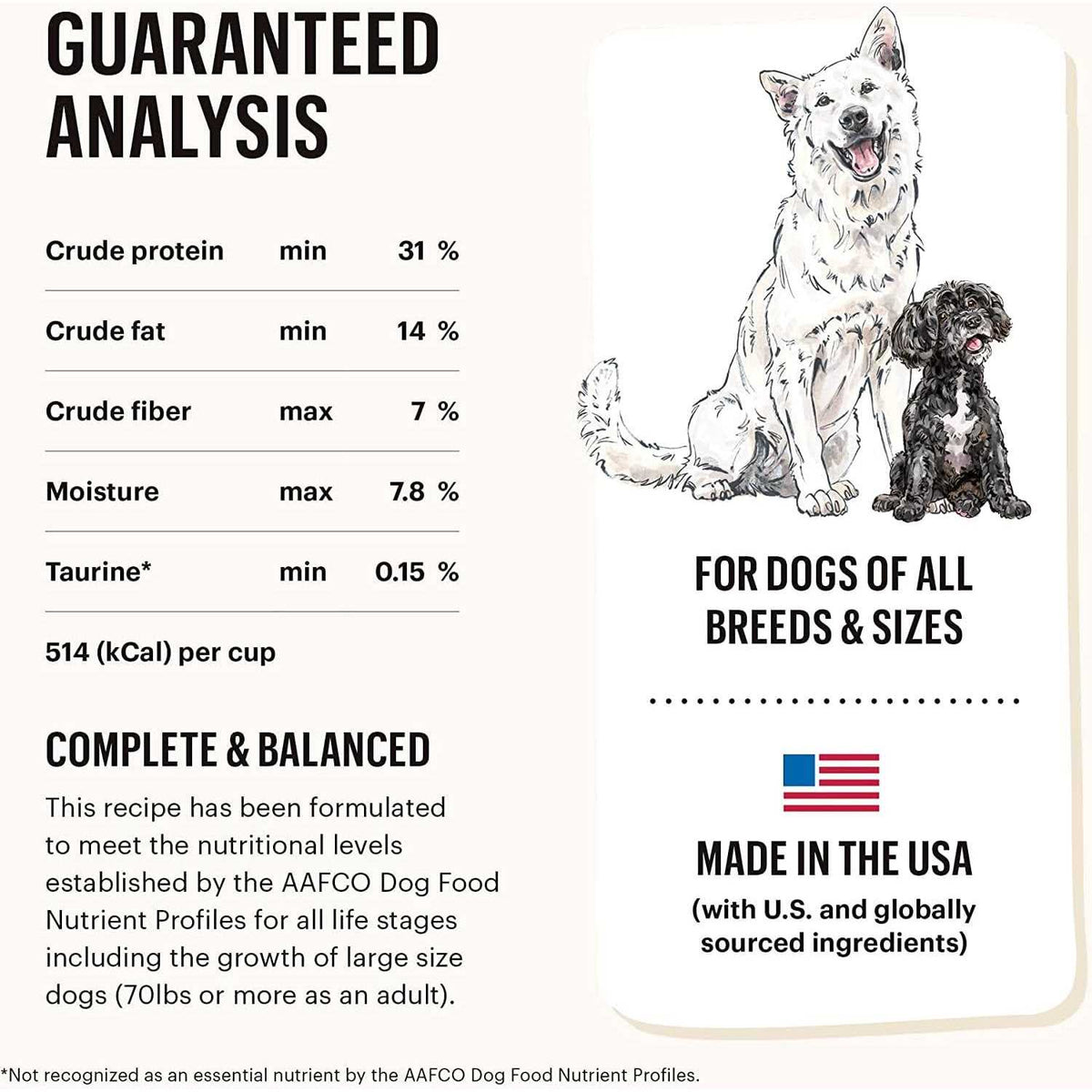 Dehydrated Grain Free Beef Dog Food O8777