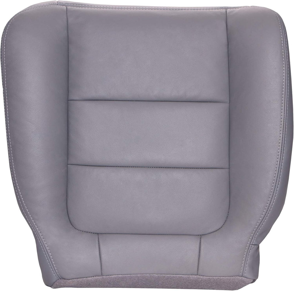 Driver Bottom Replacement Leather Seat Cover - Ebony Black L44808