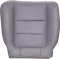 Driver Bottom Replacement Leather Seat Cover - Ebony Black L44808