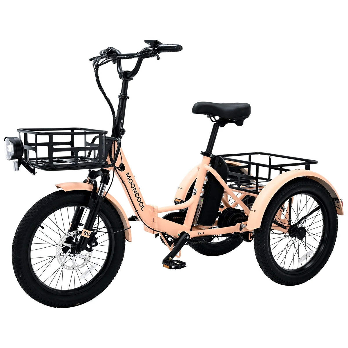 24 26 3 Wheel 350W 36V 7 Speeds Electric Tricycle with Large Basket A33525
