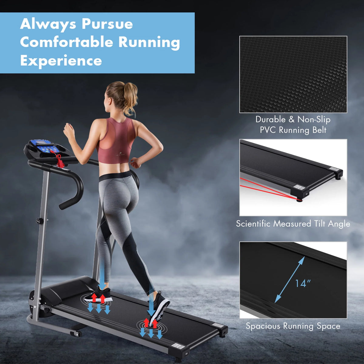 1100W Folding Treadmill I1488