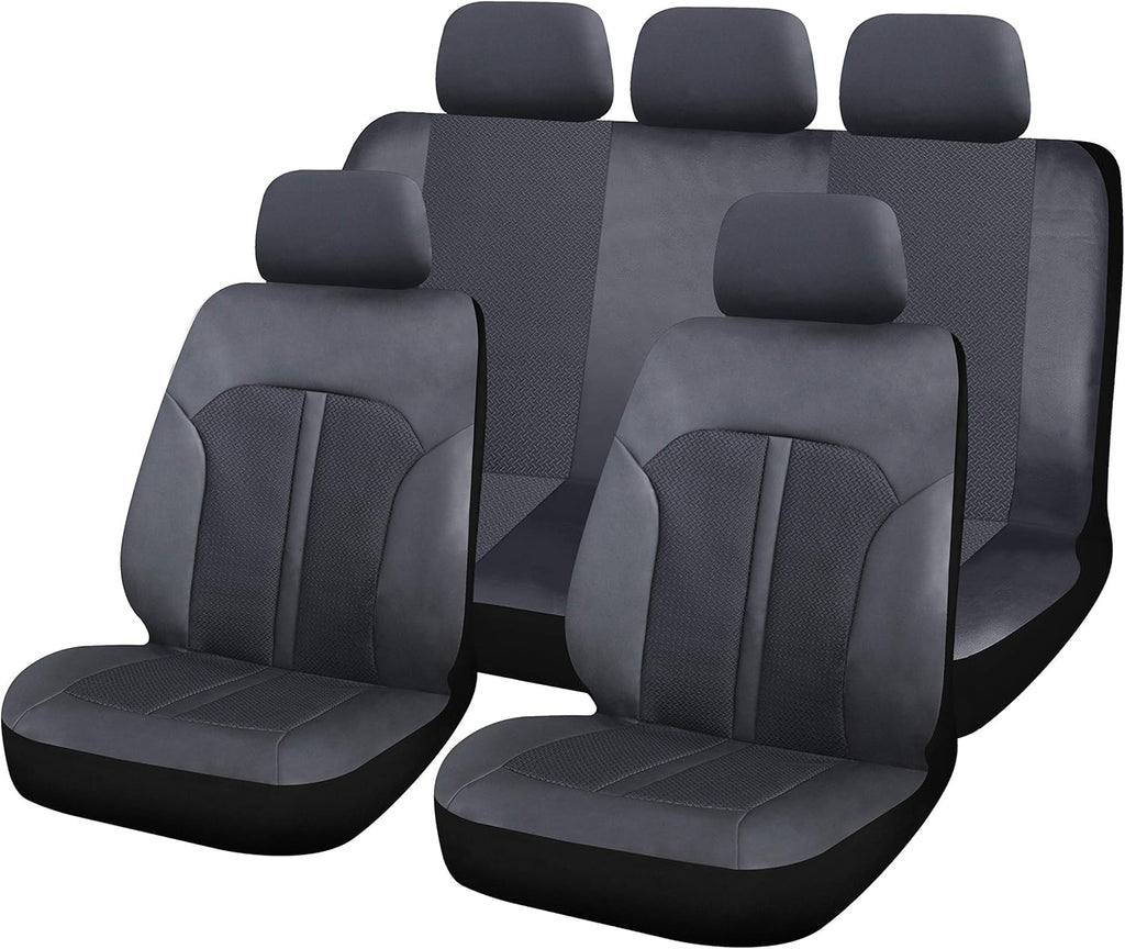 Black 9pc Car Seat Covers W94851