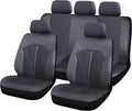 Black 9pc Car Seat Covers W94851