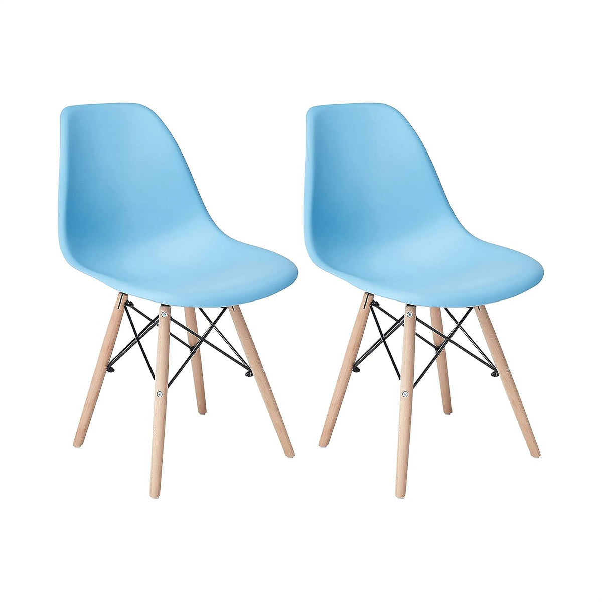 Black Plastic Shell Dining Chair Set of 1 Q720010