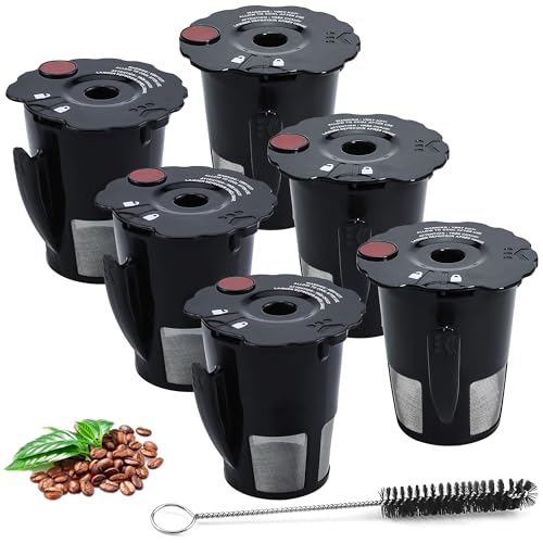 Reusable Coffee Pods Filter Pack of 2 with Cleaning Brush 2.5 * 2.4 W7819