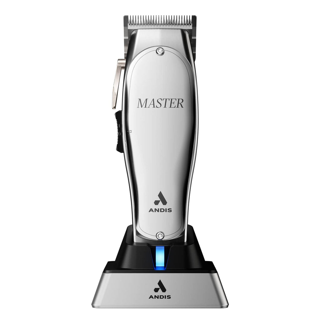 Silver Corded/Cordless Hair Trimmer with Adjustable Carbon Steel Blade A763