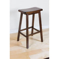 Walnut Wooden Gaucho Bar Stool (Set-2) O6241