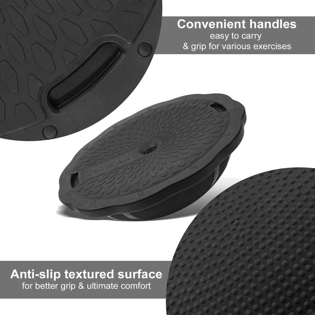 Black Matte Half Ball Balance Trainer S9772