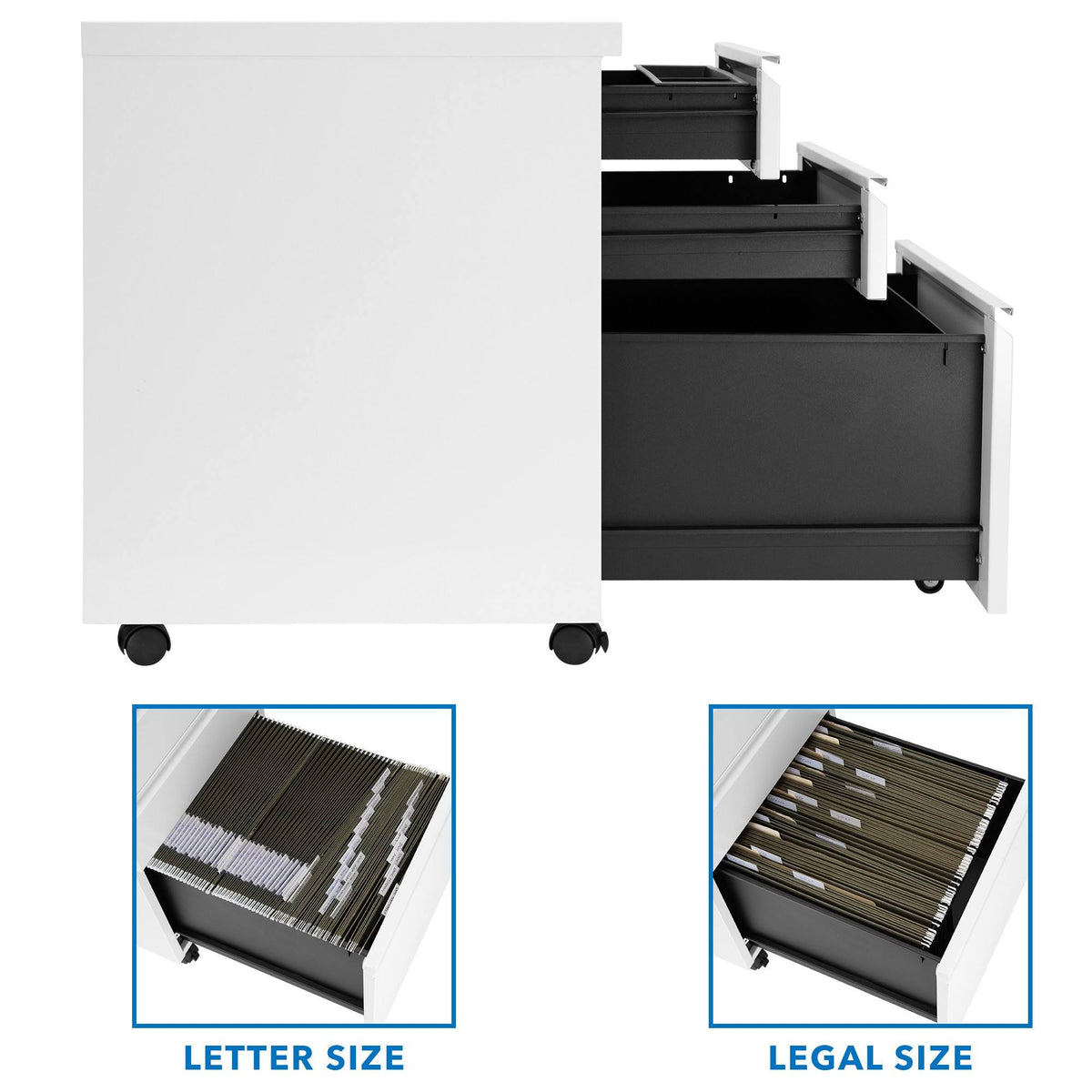 Rolling Three Drawer Cabinet U520473