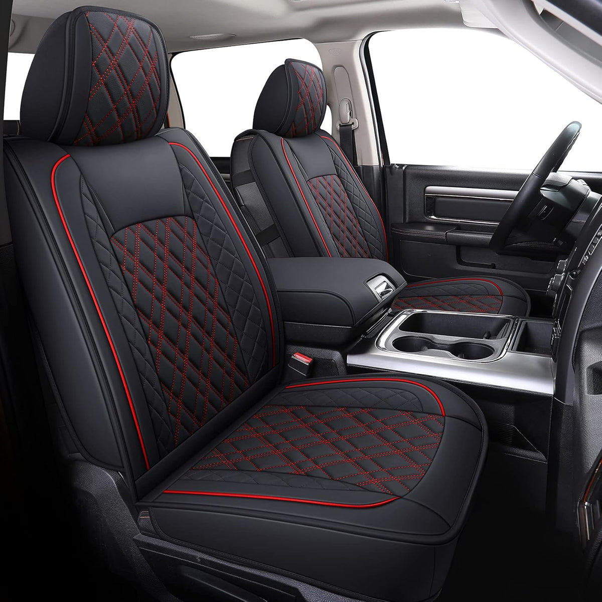 Faux Leather Ram Seat Covers Full Set D6928