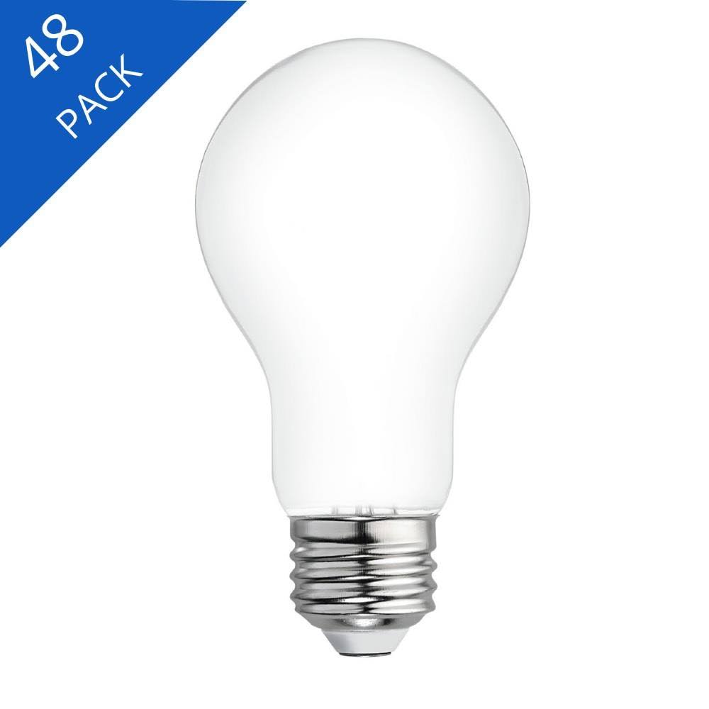 60-Watt A19 Soft White Dimmable LED Light Bulb 48-Pack C51478