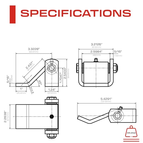 2 Pack Heavy Duty Steel Weld On Leaf Style Trailer Hinges R684893