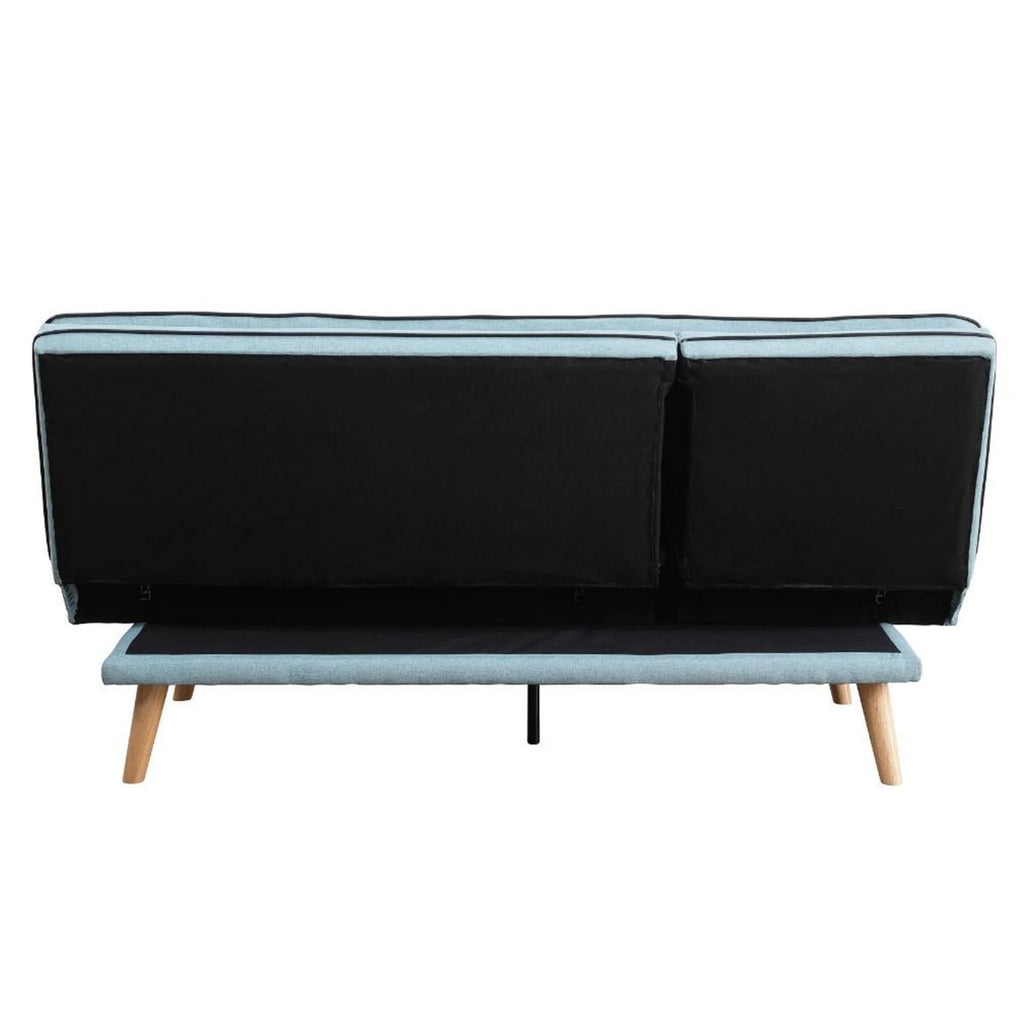 Blue Tufted Sofa with Angled Legs G76976