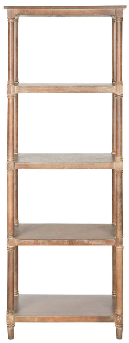 5 Tier Washed Natural Pine Bookcase N50822