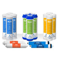 Reverse Osmosis System Replacement Filter Set 16 Filters 100 GPD RO Membrane 10 inch Water Filters H63776
