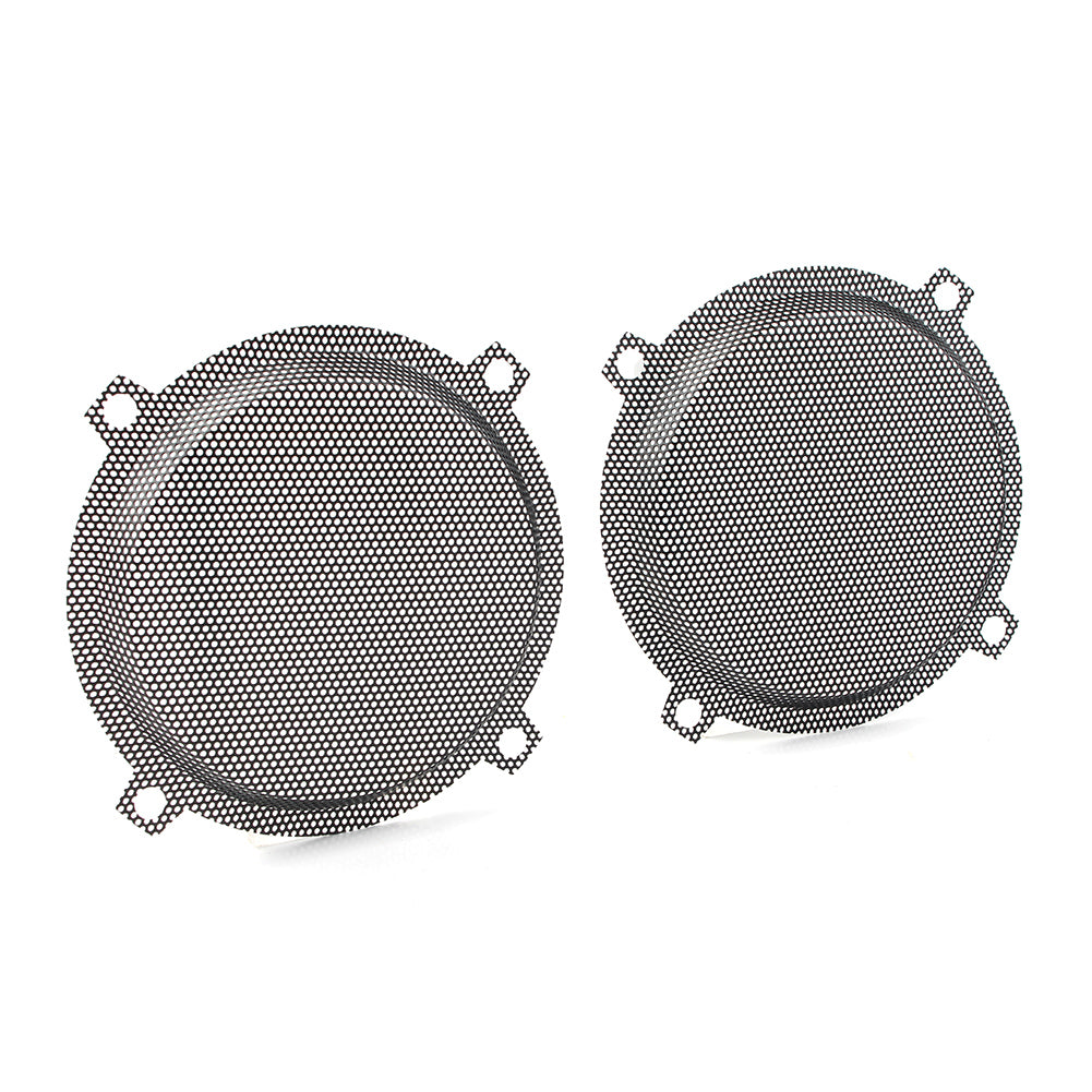 Black Motorbike Wired Punched Steel Mesh Speaker Grilles Cover for Harley Davidson Electra Glide 5.25" Speaker FLHTCU 1996-2013 D355079