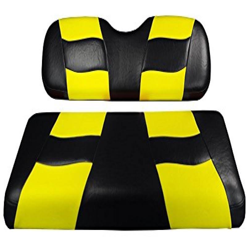 Black/Yellow Two-Seat Cover P4634
