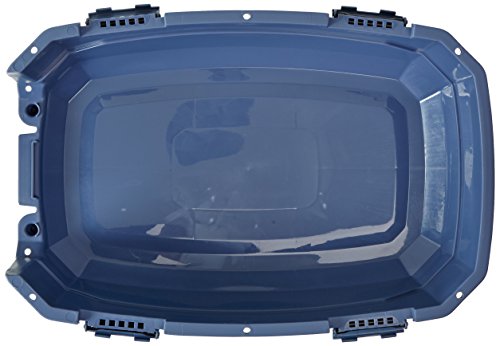 2-Door Top-Load Hard-Sided Pet Travel Carrier, Gray & Blue, 22.8"L x 15.0"W x 13.0"H X83632